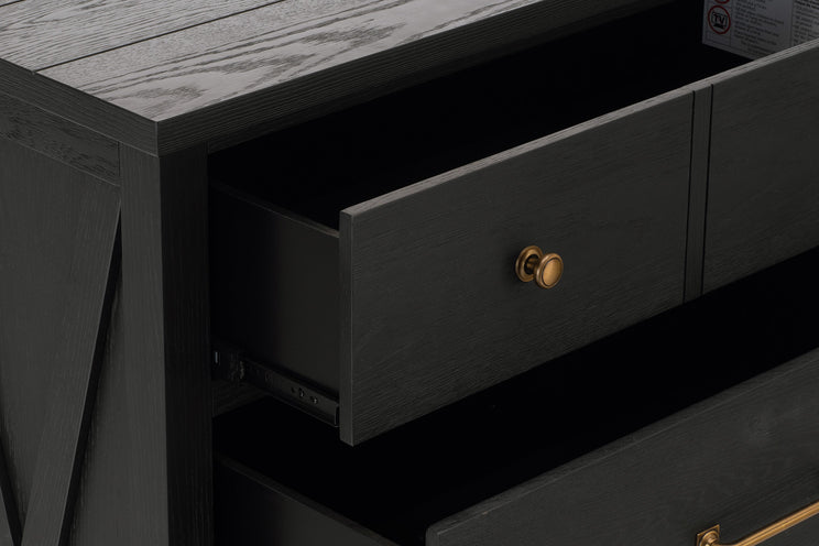Flat Iron 4-Drawer Chest